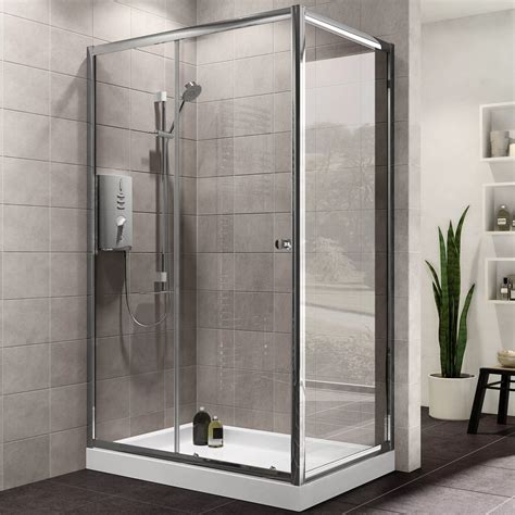 rectangular shower with end door